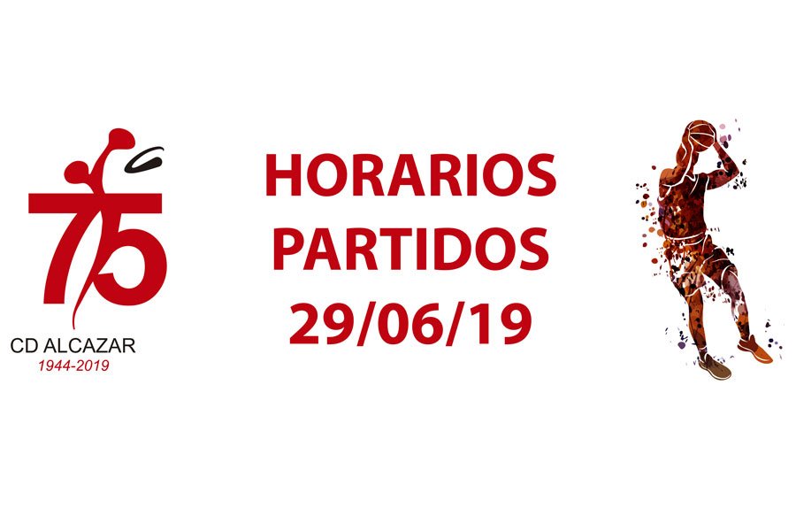HORARIOS PARTIDOS 29/06/19 / 75 ANIVERSARIO